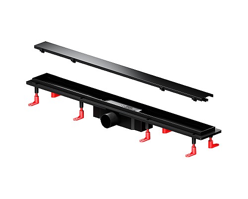 Душевой лоток AM.PM PrimeFlow 80 W02SC-U11-080-04BM с Черной матовой решеткой / под плитку Tile