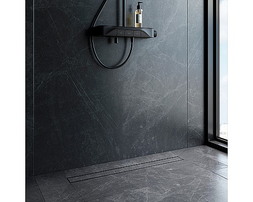 Душевой лоток AM.PM PrimeFlow 80 W02SC-U11-080-04BM с Черной матовой решеткой / под плитку Tile