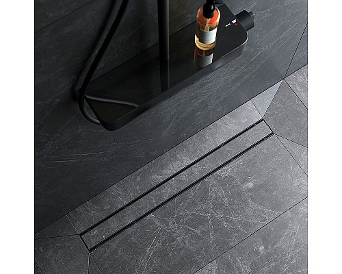 Душевой лоток AM.PM PrimeFlow 80 W02SC-U11-080-04BM с Черной матовой решеткой / под плитку Tile