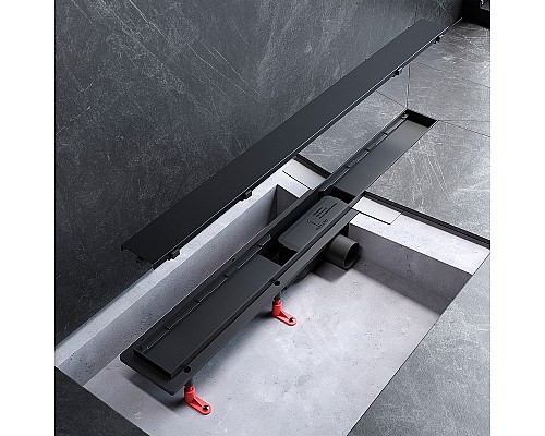 Душевой лоток AM.PM PrimeFlow 80 W02SC-U11-080-04BM с Черной матовой решеткой / под плитку Tile