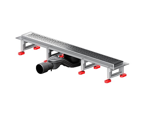 Душевой лоток AM.PM MasterFlow 60 W01SC-P11-060-01SB с решеткой Хром матовый Cut Gradient