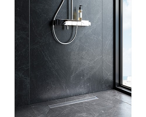 Душевой лоток AM.PM MasterFlow 60 W01SC-P11-060-01SB с решеткой Хром матовый Cut Gradient