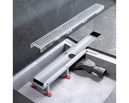 Душевой лоток AM.PM MasterFlow 60 W01SC-P11-060-01SB с решеткой Хром матовый Cut Gradient