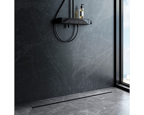 Душевой лоток AM.PM MasterFlow 100 W01SC-S11-100-05BM с Черной матовой решеткой Slim line