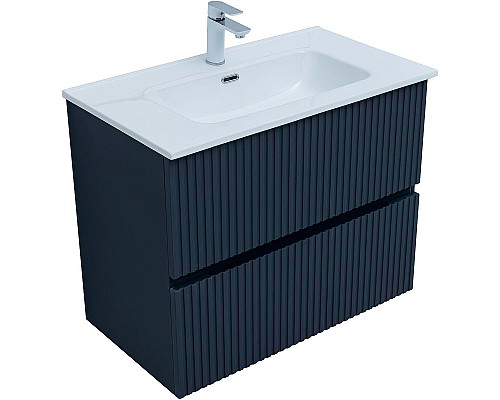 Тумба под раковину Aquanet Джейн 80 313302 подвесная Маренго