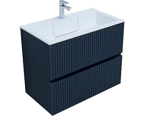 Тумба под раковину Aquanet Джейн 80 313302 подвесная Маренго