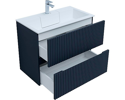 Тумба под раковину Aquanet Джейн 80 313302 подвесная Маренго