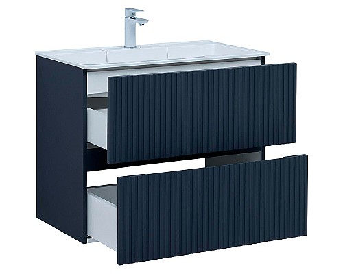 Тумба под раковину Aquanet Джейн 80 313302 подвесная Маренго