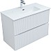 Тумба под раковину Aquanet Джейн 90 313287 подвесная Белая матовая