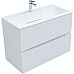 Тумба под раковину Aquanet Джейн 90 313287 подвесная Белая матовая
