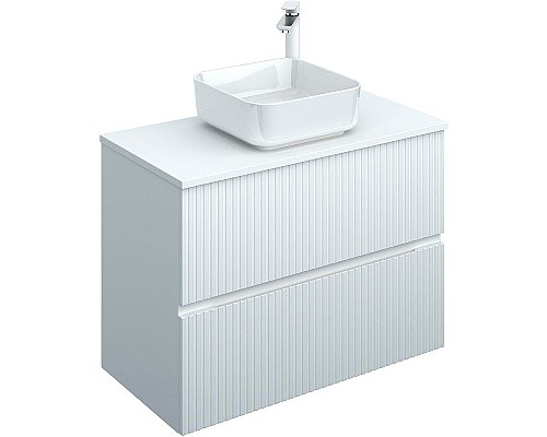 Тумба под раковину Aquanet Джейн 90 313287 подвесная Белая матовая