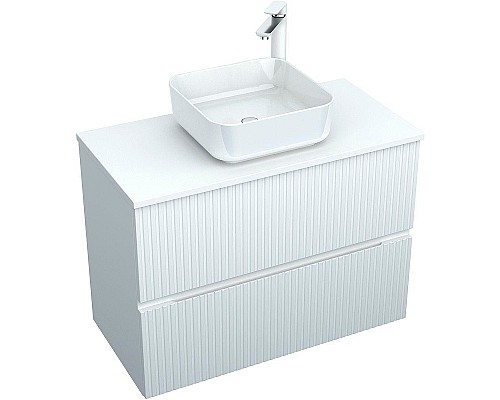 Тумба под раковину Aquanet Джейн 90 313287 подвесная Белая матовая