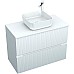 Тумба под раковину Aquanet Джейн 90 313287 подвесная Белая матовая