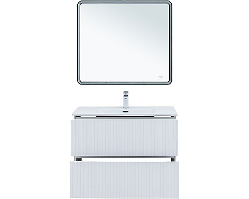 Тумба под раковину Aquanet Джейн 90 313287 подвесная Белая матовая