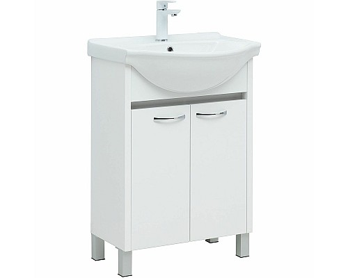 Тумба под раковину Aquanet Донна 60 294390 Белый глянец