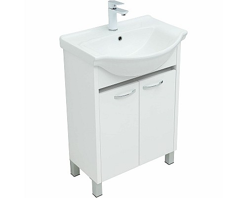 Тумба под раковину Aquanet Донна 60 294390 Белый глянец