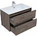 Тумба под раковину Aquanet Lino 80 Flat 287543 подвесная Дуб веллингтон