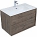 Тумба под раковину Aquanet Lino 80 Flat 287543 подвесная Дуб веллингтон