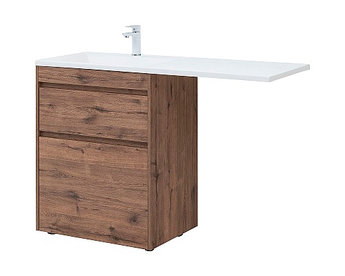 Тумба с раковиной Aquanet Токио 130 L 335589 Дуб веллингтон