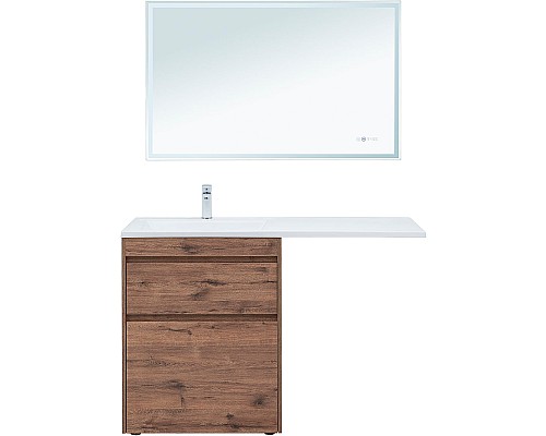 Тумба с раковиной Aquanet Токио 130 L 335589 Дуб веллингтон