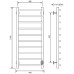 Электрический полотенцесушитель Comfysan Scola EC-10 100x40 Белый матовый