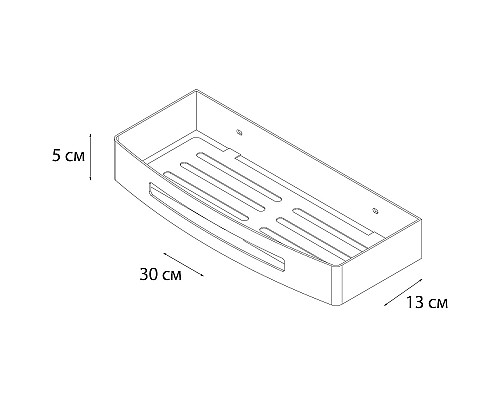 Металлическая полка Fixsen Hotel FX-31003N Черная