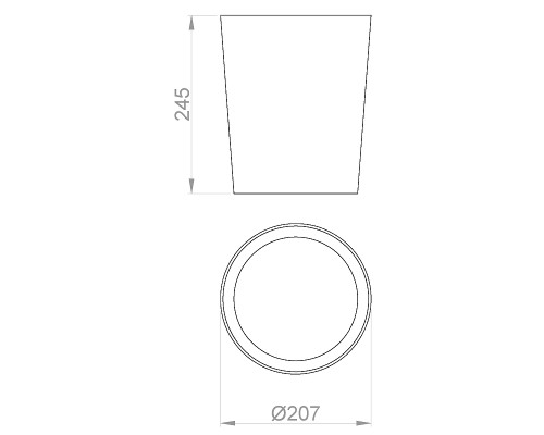 Ведро для мусора Nofer 14097.S Сатин