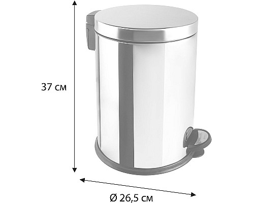 Ведро для мусора Fixsen FX-34024O Хром