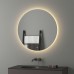 Зеркало Evoform Ledshine d80 с подсветкой 21 W - сенсорный выключатель - теплый белый свет