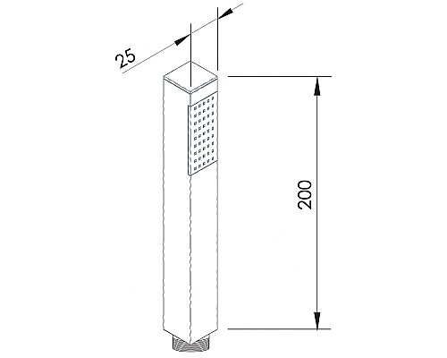 Ручной душ Remer 317SSNOX Черный матовый