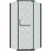 Душевой уголок Grossman Pragma 100х100 302.K33.03.1010.21.02 профиль Черный матовый стекло шиншилла
