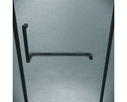 Душевой уголок Grossman Pragma 100х100 302.K33.03.1010.21.02 профиль Черный матовый стекло шиншилла