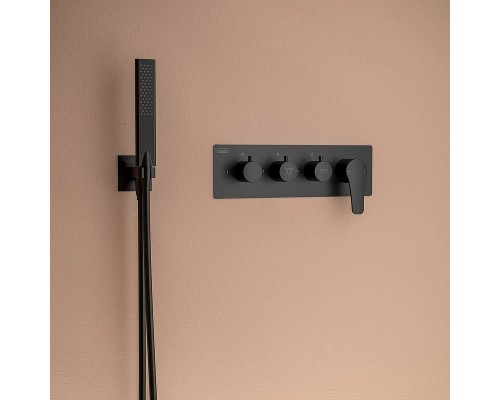 Душевая система Teska Euro X EX3680 Черный матовый