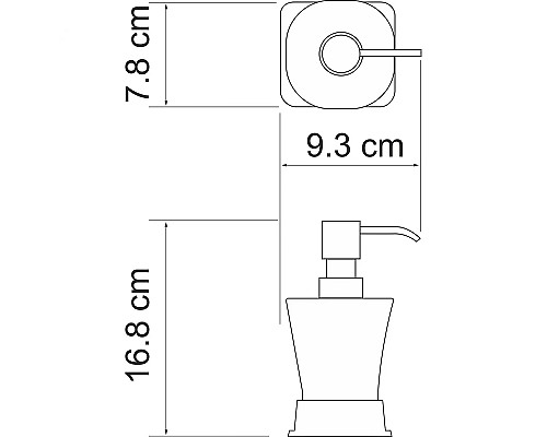 Дозатор для жидкого мыла WasserKRAFT Amper K-5499W Белый