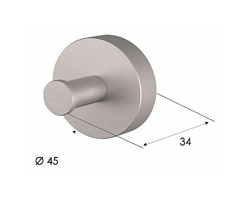 Крючок Remer X-Style Inox SSXI50 Нержавеющая сталь