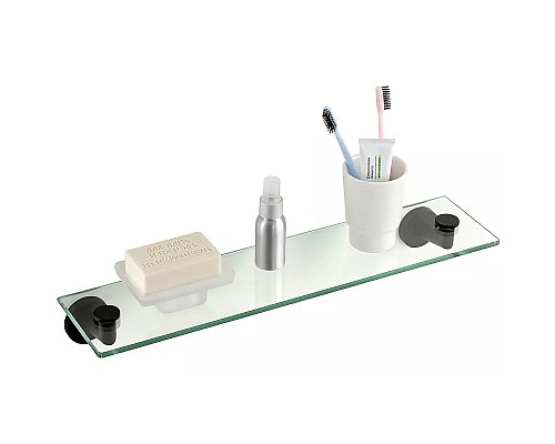 Стеклянная полка Remer Guest GS20NO Черная матовая