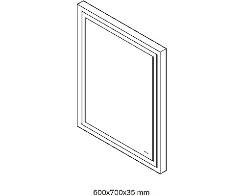Зеркало AM.PM Gem 60 M91AMOX0601WG с подсветкой с ИК-сенсорным выключателем