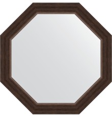 Зеркало Evoform Octagon 62х62 в багетной раме - Палисандр 62 мм