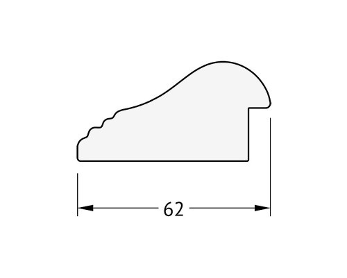Зеркало Evoform Octagon 62х62 BY 3722 в багетной раме - Палисандр 62 мм