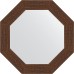 Зеркало Evoform Octagon 53х53 в багетной раме - Мозаика античная медь 70 мм
