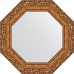 Зеркало Evoform Octagon 55х55 в багетной раме - Виньетка бронзовая 85 мм