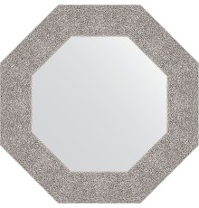 Зеркало Evoform Octagon 57х57 в багетной раме - Чеканка серебряная 90 мм