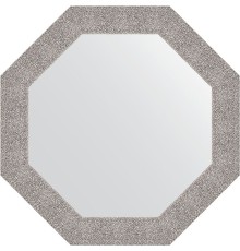 Зеркало Evoform Octagon 77х77 в багетной раме - Чеканка серебряная 90 мм
