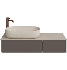 Тумба под раковину Kerama Marazzi Magica 120 подвесная Вечерний серый матовый