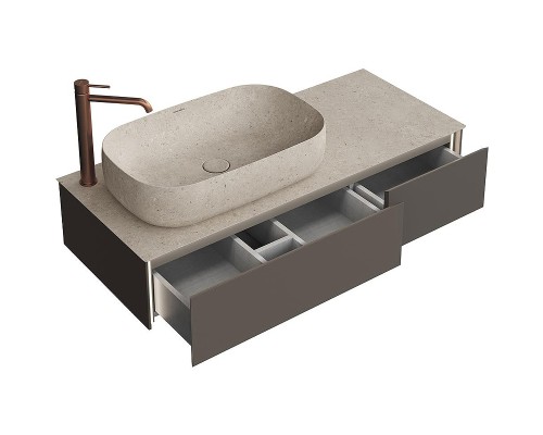 Тумба под раковину Kerama Marazzi Magica 120 MA.120.2\EGR.M подвесная Вечерний серый матовый