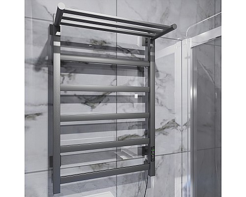 Электрический полотенцесушитель Altasan ПарусПроф 80х50 ПарусПроф8050ПГ с полкой Графит