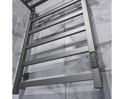 Электрический полотенцесушитель Altasan ПарусПроф 80х50 ПарусПроф8050ПГ с полкой Графит