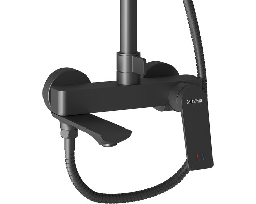 Душевая система Grossman Galaxy Черная матовая