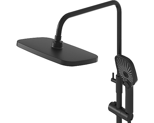 Душевая система Grossman Pragma 500.K35.03.210 Черная матовая