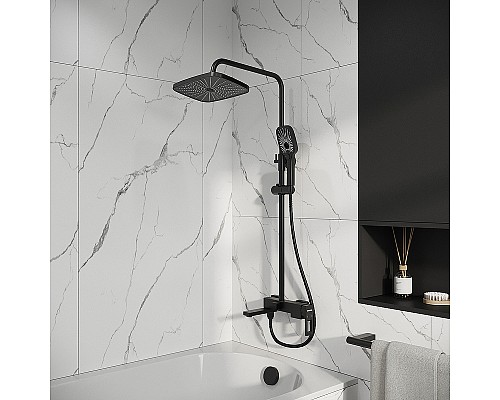 Душевая система Grossman Pragma 500.K35.03.210 Черная матовая